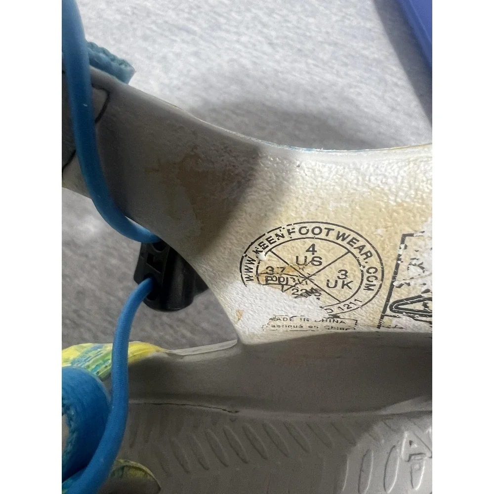 Keen Newport H2 Shoes Womens Size 4 Yellow Blue Tie Dye Water Sandals Outdoor‎